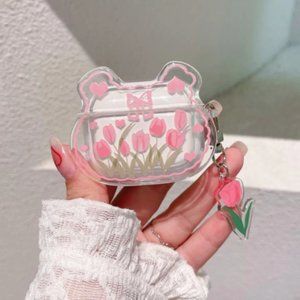 AIRPODS 3 CASE Cute Flower Bear | Korean Style | Kawaii AirPods Case